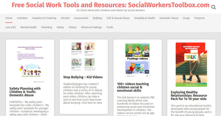 free socialworker toolbox resources