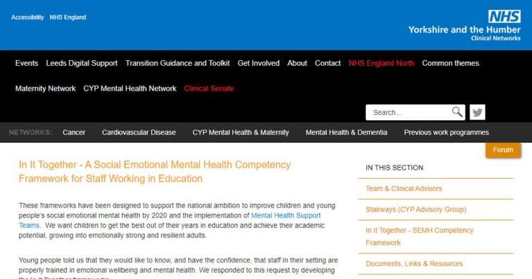 nhs semh competency resources