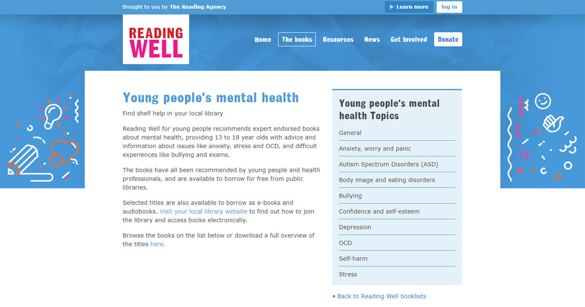 reading well self help books